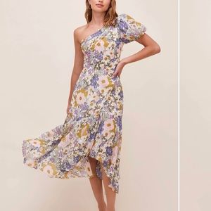 Astr the Label Santorini One Shoulder Midi address